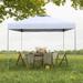 PHI VILLA 10 Ft. W x 10 Ft. D Steel Pop-Up Canopy Metal/Steel/Soft-top in White | 96 H x 96 W x 96 D in | Wayfair E02GA0106-007-01