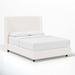 Skyline Furniture Tilly Upholstered Bed Metal in White | 55 H x 85 W x 65 D in | Wayfair 432BEDMLNSNW