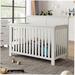 Harriet Bee Herneryd Convertible Standard Nursery Furniture Set 4-in-1 Convertible Baby Crib Wood in Brown | 46.25 H x 31.2 W x 59 D in | Wayfair