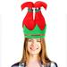 The Holiday Aisle® PMU Christmas Celebration Costume Party Accessories Elf Hat Twinkle Toe Green/red Bands Hat Pkg/1 | Wayfair