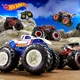 Hot Wheels-Monster Truck Car Big Foot Muscle Off Road Tyiture Diecast Shlavabo Stegosaurus Model