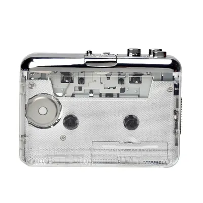 Lecteur cassettes magnétophone Portable à Mp3 entièrement Transparent pour coque Port USB/type-c