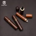 WUTA-Mallette de rangement durable en bois porte-cure-dents boîte en bois noir bouteille de