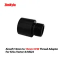 Adaptateur de filetage CNC pour Kriss Vector et Mk23 bras Pro usinés aluminium noir 16mm CW à