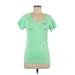 FILA Active T-Shirt: Green Activewear - Women's Size Medium