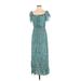 Ale by Alessandra Casual Dress: Teal Dresses - Women's Size Small