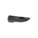 Hush Puppies Flats: Black Marled Shoes - Women's Size 6 1/2 - Almond Toe