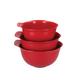 KITCHENAID 3-piece Meal Prep Bowls Set with Lids - Red, Red