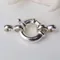 chiusura, fermagli per collana in argento sterling massiccio 925 a 1 filo da 10 mm, chiusura nautica
