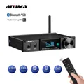 AIYIMA D05 Bluetooth 5.0 Amplificatore di potenza 120Wx2 Amplificatore audio Amplificatore subwoofer USB DAC OLED APTX 2.1 Home Theater