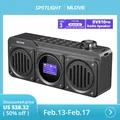 Altoparlante Bluetooth portatile MLOVE BV810 con radio FM, altoparlante impermeabile, display LCD, chiamata gratuita HD, slot per scheda Micro SD