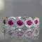 Anello da donna di moda anello in pietra di zircone rosso/verde Vintage per accessori da donna