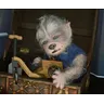Kit bambola rinata da 19 pollici robbithe Werewolf realistico parti di bambole fai-da-te arte da