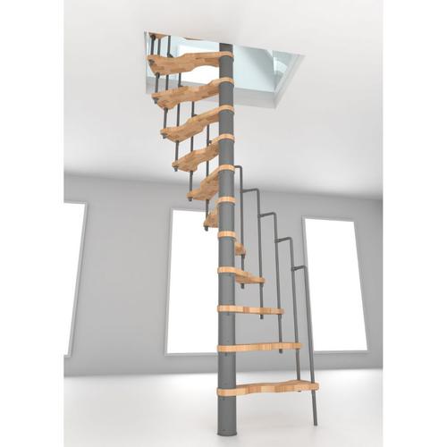 Minka Spindeltreppe Suono Buche grau Wendeltreppe, 120×68 cm