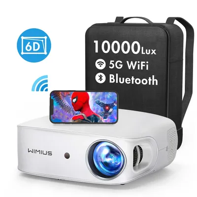 K7 5G WiFi Bluetooth Projektor Full HD Nativen 1080P Unterstützung 4K Projektoren 500 ANSI 6D Auto Image