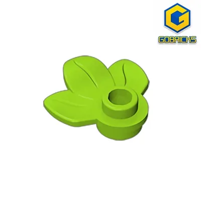 Gobricks 10 Stück kompatible Steine, baut Partikel zusammen 32607, 1 x 1 runde Platte mit drei Image