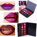 15 Farben/Set Frauen feuchtigkeit spendend dauerhafte Lip gloss Palette Mädchen nackt Make-up Lippen