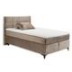 Stella Trading NAVARRA 6 Boxspringbett 140x200, Stone - Bequemes Doppelbett mit 7-Zonen-Federkern Matratze & Kaltschaum Topper - 143 x 113 x 210 cm (B/H/T)