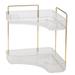 2 Tier Bathroom Counter Organizer Multi-Function Corner Bathroom Organizer Countertop Makeup Organizer Perfume B