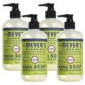 Effective Liquid Hand Soap for Daily Use Natural Hand Soap w/ Essential Oils for Hand Wash Cruelty Free Eco Friendly Product Lemon Verbena Scented Soap 12.5 FL OZ Per Bottle 4 Bottles
