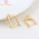 (2683)6PCS 20x12MM Hole 1.5MM 24K Gold Color Brass with Pins Earring Clasp High Quality DIY Jewelry