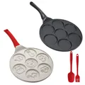 7 Cup Pancake Pan Nonstick Breakfast Griddle Dinosaur Animals Waffle Maker Pancake Mold Pan for Kids
