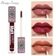 Waterproof Matte Nude Lip Gloss Brown Nude Pigment Dark Red Long Lasting Velvet Liquid Lipstick