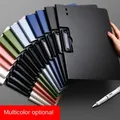 1pc A4 File Folders Documents Organizer Clipboard with Cover Paper Folder for Business & School