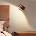 LED Night Light Rechargeable Dimmable Wall Lamps 360 Rotate Magnetic Ball Touch Control Reading