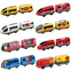 Wooden Train Toys RC Electric Train Set Locomotive Magnetic Trains Diecast Slot Fit For Brand Wood