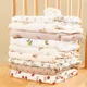 80X65cm Muslin Squares Baby Swaddle Blanket Newborn Diaper Bedding Cotton Stroller Blankets Babies