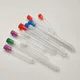 5pcs Round Sewing Needle Storage Tube Clear Plastic Bead Pins Bottle Button Sequins Container Box