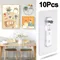Self Adhesive Strong Wall Hooks Household Transparent Frame Clock Hanger Plastic No-Punching Screw