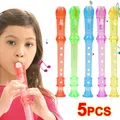 1/3/5pcs Colorful Plastic Six-hole Recorder Musical Instrument Toys Kids Musical Sense Training