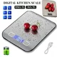 LCD 5kg/10kg Display Digital Kitchen Electronic Scale Stainless Steel Panel Portable Multifunction