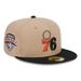 "Men's New Era Tan/Black Burnt Orange Logo 2-Tone 59FIFTY Fitted Hat"