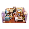 DIY Monica's Apartment Casa Wooden Doll Houses Miniature Building Kit Dollhouse With Furniture