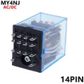 1PCS MY4 General Purpose Relay 4pdt 14pins relais DC 12V/ 24V /110V 220V relay MY4 switch