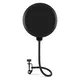 Microphone Pop Filter Studio Recording Dual Layer Pop Sound Filter Flexible Microphone Wind Screen