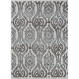 LR Home Easton Outdoor Damask Synthetic Eco-Friendly Performance Area Rug 7 10 x8 10