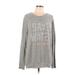 Junk Food Sweatshirt: Gray Marled Tops - Women's Size Large