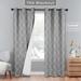 Superior Vintage Geometric Trellis Room Darkening Blackout Curtains, Rod Pocket or Grommets, Set of 2