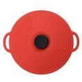 Reusable Silicone Bowl Lid Reusable Suction Cup Lid Microwave Lid Food Storage Lid Food Grade Handle Fits Cups Bowls Plates Pot Seals And Preserves Freshness Red L