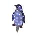 Tuphregyow Battery Powered Lighted Penguin Outdoor Christmas Yard Decorations Glittered Penguin with LED Lights Pre-Lit Artificial Xmas Decorative Penguin White