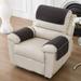 Lambskin sofa pillow and armrest cushion three-piece set with storage bag