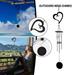 HANXIULIN Wind Chime Mirror Reflective Metal Wire Crystal Ball Wind Bell for Home Garden Home Decor