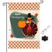 Fall Garden Flags Decorations for Home Outdoor Yard Flags Decor 12 X 18 Inch Double Sided Halloween Thanksgiving Pumpkins Bird Garden Flag Front Porch Decorations #70