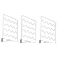 3Pcs Multipurpose Closet Shelf Dividers Plastic Closets Shelf Dividers Nail-free Shelf Dividers