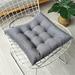 Square Chair Cushion with Ties Floor Cushion Seat Cushion Pad Indoor Outdoor Dining Garden Patio Cushion Home Office Dark Gray