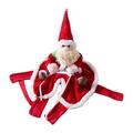 Dog Costume Santa Claus Suits Dogs Pet Cosplay Costume Party Dogs Outfit Funny Holiday Outfits Clothes Santa Hat Cloak for Dogs S